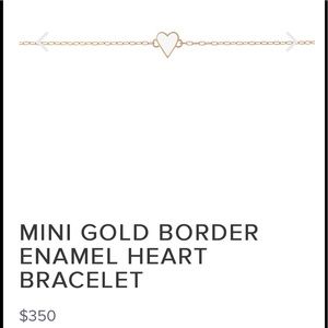Jennifer fisher white heart bracelet Brand new